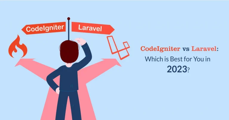 It’s 2023, and a website or a web application is a necessity if you have a business. If you are running a business or a startup, you must invest into enhancing your brand’s online presence. That can be done by getting a website or an app developed through a team of certified web developers. CodeIgniter and Laravel are popular frameworks used for the development of web-based projects. In this blog, we’ll discuss the features of these two PHP frameworks and which one you should choose for your project’s development. Features of CodeIgniter? CodeIgniter is a popular PHP-based framework that is used for building web apps. It provides a simple and elegant toolkit to build dynamic websites quickly and efficiently. Here are some of its features: Lightweight and High Performance CodeIgniter is known for its lightweight nature, which allows for faster execution and reduced server load. It offers excellent performance, making it suitable for shared hosting environments or servers with limited resources. MVC Architecture CodeIgniter follows the Model-View-Controller (MVC) architectural pattern. This separation of concerns allows for better code organization, increased reusability, and easier maintenance of the application. Excellent Documentation CodeIgniter has comprehensive and user-friendly documentation, making it easy for developers to understand and utilize its features effectively. The documentation includes tutorials, guides, and examples to assist developers in building applications efficiently. Rich Set of Libraries CodeIgniter comes with a vast collection of pre-built libraries that simplify common tasks, such as database manipulation, form validation, file uploading, sessions, and more. These libraries provide a solid foundation for developers, enabling them to focus on application logic rather than low-level coding. Query Builder Database Support CodeIgniter offers a powerful database abstraction layer with a query builder feature. It simplifies database operations by providing a fluent interface to build complex queries without writing raw SQL code. Features of Laravel? Laravel is famously used for building web applications. It aims to provide an elegant and expressive syntax while promoting modern development practices. Here are the features of Laravel: MVC Architecture Laravel follows the Model-View-Controller (MVC) architectural pattern, which provides a clear separation of concerns between the application's logic, presentation, and data handling. This enhances code organization and maintainability. Elegant Syntax and Developer-friendly Laravel emphasizes clean and readable code syntax, known as the "Laravel Way." It offers expressive and intuitive syntax that simplifies common web app development tasks, reducing the overall development time. Laravel Ecosystem Laravel has a rich ecosystem with a vast collection of packages and extensions available through Composer, the PHP package manager. These packages allow Laravel developers to easily add functionality to their applications, such as user authentication, caching, queueing, and more. Blade Templating Engine Laravel offers Blade, a useful and advanced templating engine that helps Laravel experts create functional and reusable templates. Blade provides features like template inheritance, control structures, and easy-to-use syntax, making it straightforward to build complex views. Database Migration & ORM This framework offers a built-in database migration system that allows Laravel web developers to version control and manage database schema changes. It simplifies the process of creating and modifying database tables, indexes, and relationships. Laravel's Object-Relational Mapping (ORM) called Eloquent provides a fluent and expressive syntax for interacting with databases. CodeIgniter Vs Laravel: A Detailed Comparison Learning Curve CodeIgniter has a smaller learning curve compared to Laravel. It has a simpler and more straightforward architecture, making it easier for beginners to grasp. Laravel, on the other hand, has a steeper learning curve due to its extensive features and expressive syntax. Community and Ecosystem Laravel has a larger and more active community compared to CodeIgniter. It has a robust ecosystem with a wide range of packages, extensions, and resources available. Laravel's community actively contributes to the framework, providing regular updates, bug fixes, and new features. CodeIgniter also has a community, but it is relatively smaller in comparison. Features and Flexibility Laravel offers features like a powerful ORM (Eloquent), an expressive templating engine (Blade), a comprehensive authentication system, and a flexible routing system. CodeIgniter, on the other hand, provides a lightweight and minimalistic approach. It offers essential features but requires more manual configuration for advanced functionality. Development Speed Laravel provides a higher web app development speed due to its built-in features and expressive syntax. It includes tools like artisan command-line interface for scaffolding and code generation, database migration system, and a wide range of pre-built libraries. CodeIgniter, being lightweight, requires more manual coding for certain functionalities, potentially leading to a slightly slower web app development process. Performance CodeIgniter is known for its excellent performance and minimal footprint. It is a lightweight framework that executes faster and requires fewer system resources. Laravel, with its extensive features and expressive syntax, might have a slightly higher overhead, but it provides optimizations and caching mechanisms to improve performance. Conclusion Both CodeIgniter and Laravel are powerful PHP frameworks with many features and advanced capabilities. Where CodeIgniter development is a step ahead in building web pages, Laravel gives CodeIgniter a run for its money in Web app development. If you have a web application idea in mind and need to get it developed quickly, Laravel would be a great choice. But if you need a web application built easily through a lightweight framework with fewer resources, CodeIgniter is for you.